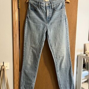 Madewell “The Perfect Vintage Jean” High Waist Light Wash Jeans